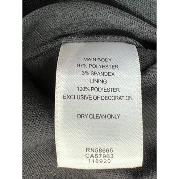 New Chelsea28 Size M Rhinestone Fringe Minidress Black party dress *Thread Pull* - Picture 13 of 16